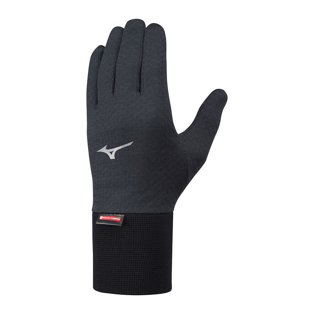 Mens Mizuno BT Lightweight Running Gloves Black Philippines (WHBURC346)